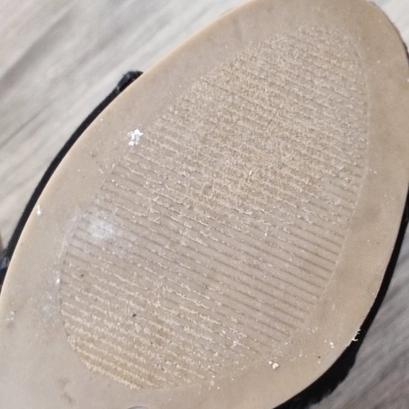 Just Fab Margie suede sandals black women's size 8 - Picture 7 of 11